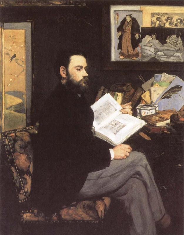 Edouard Manet Portrait of Emile Zola china oil painting image